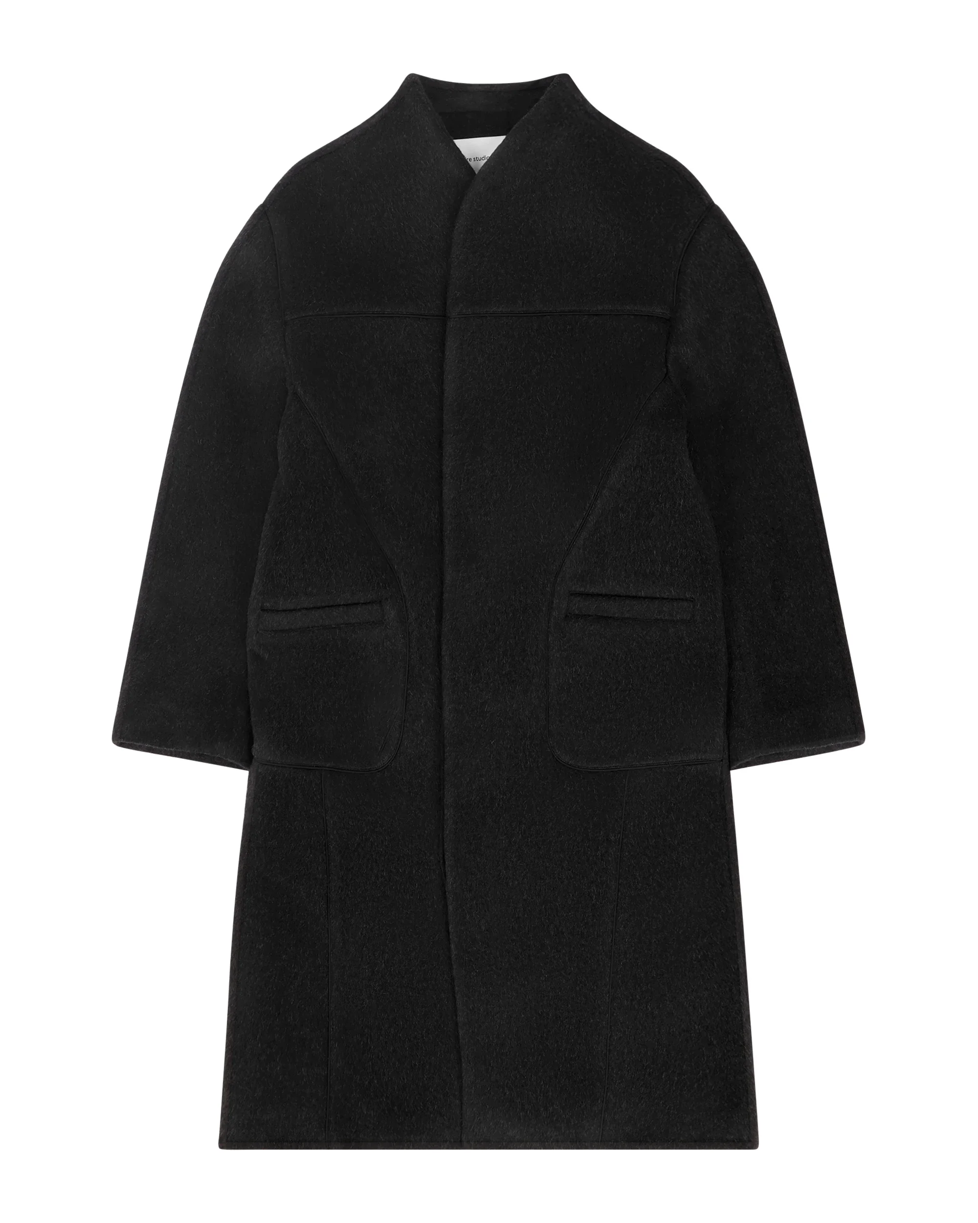 FUZZY COAT BLACK - 1