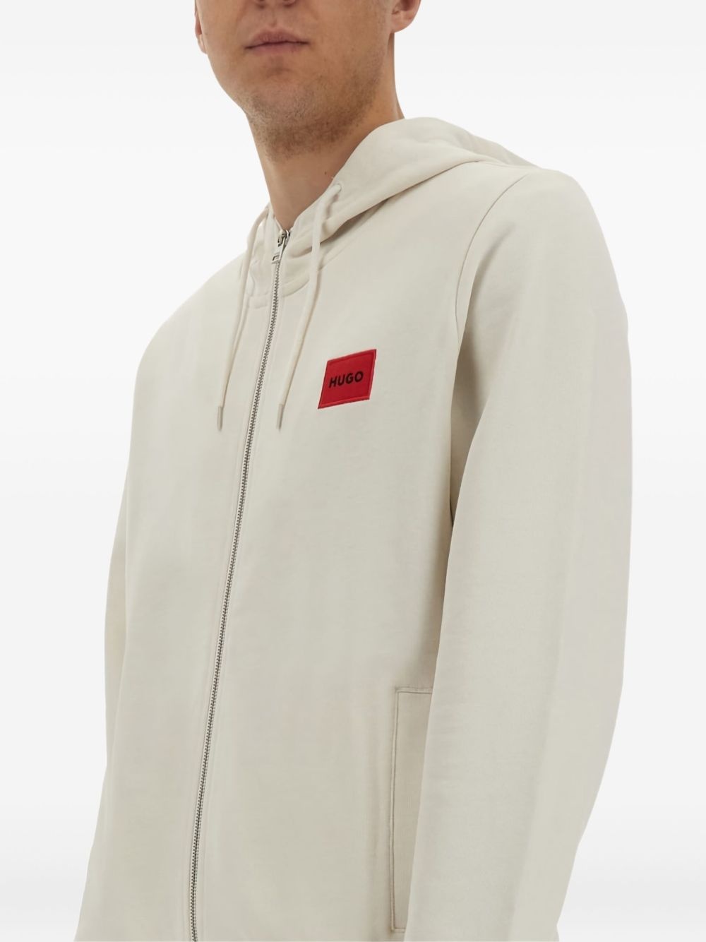 hooded zip-up sweatshirt - 2