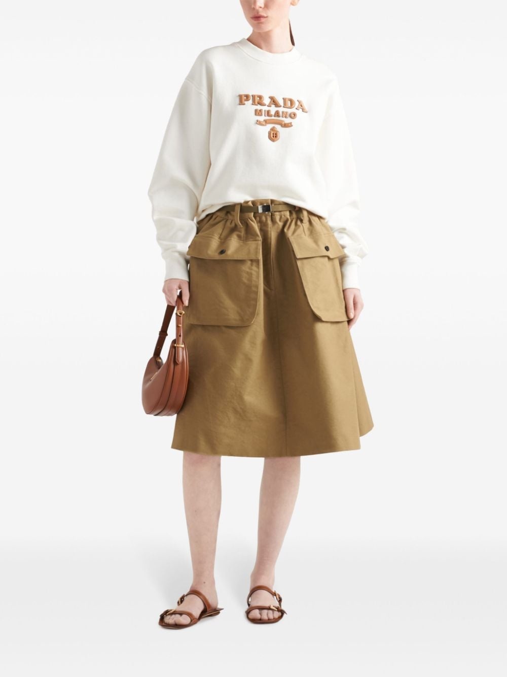 logo-appliquÃ© cotton sweatshirt - 2
