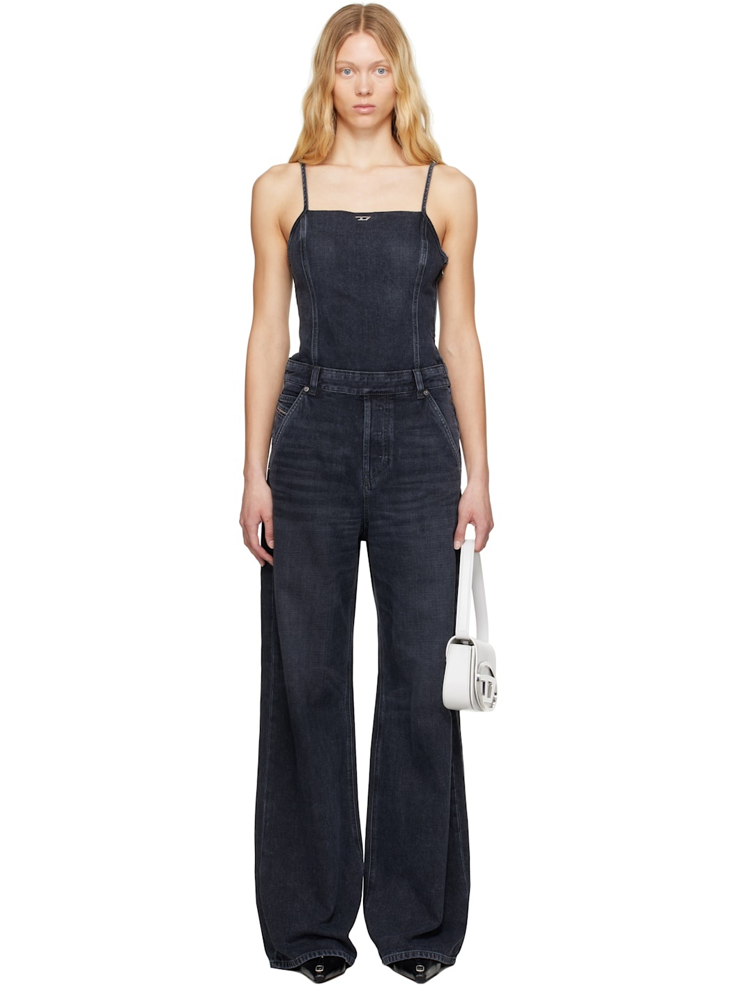 Black De-Vors Denim Jumpsuit - 1
