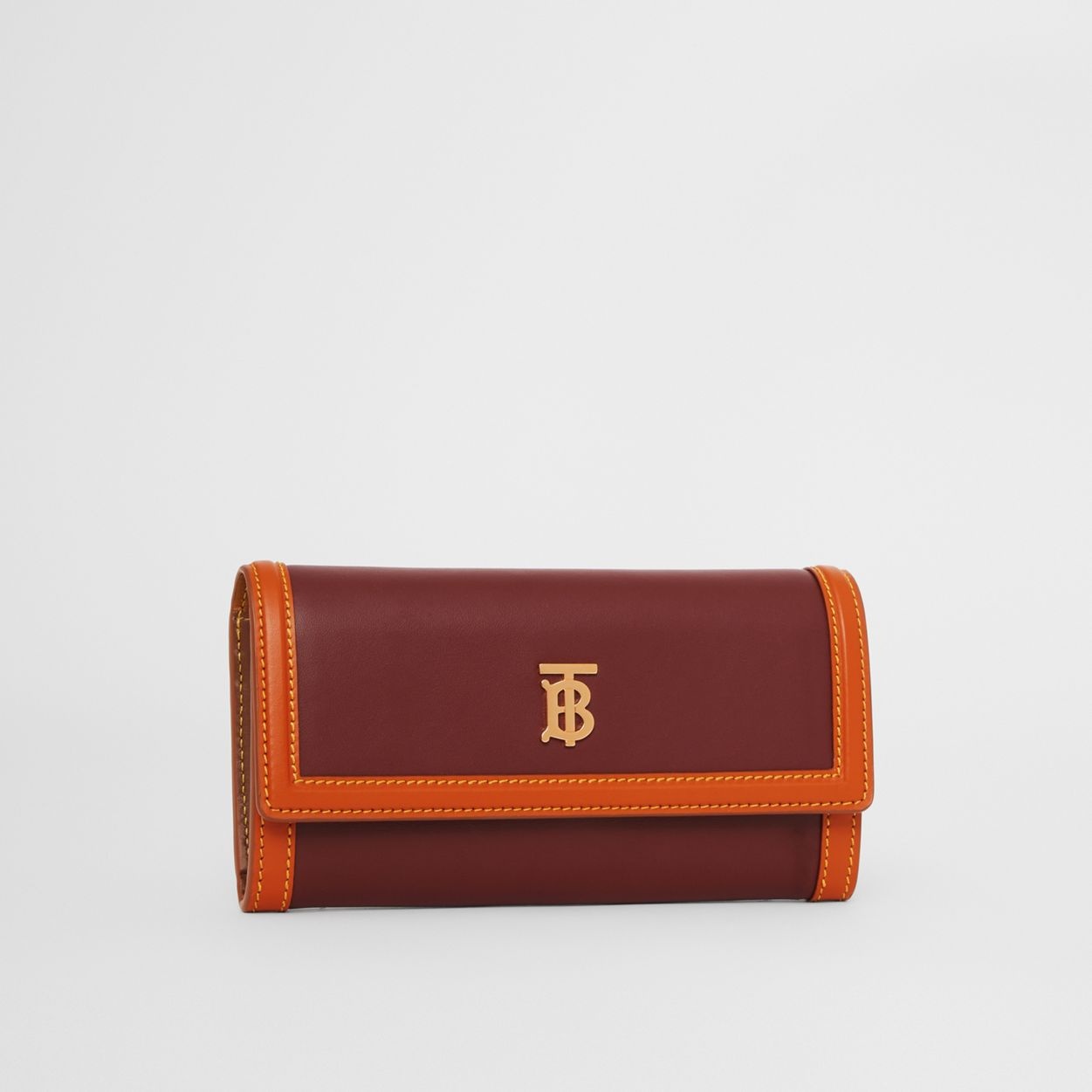 Monogram Motif Two-tone Leather Continental Wallet - 5