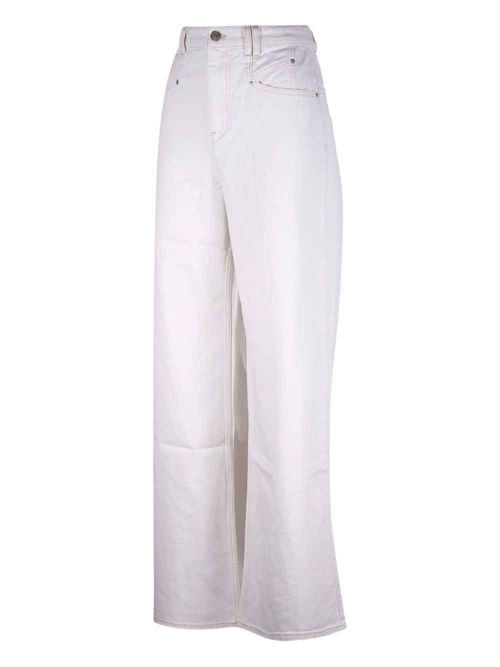 contrast-stitching jeans - 3