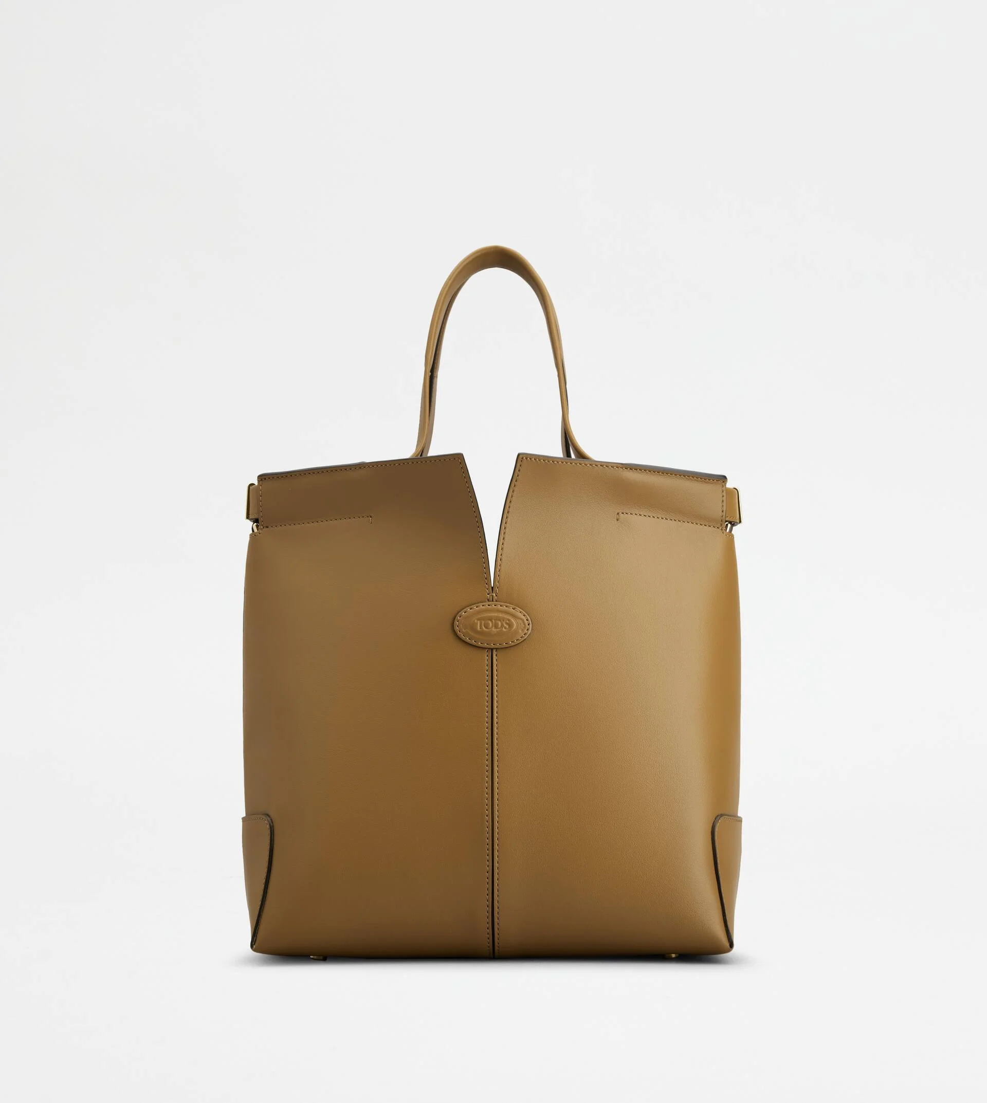 TOD'S DI BAG FOLIO IN LEATHER SMALL - BROWN - 1