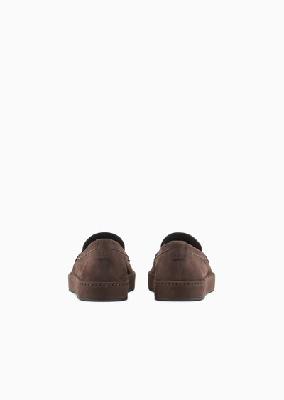 GIORGIO ARMANI Nubuck slip-ons outlook