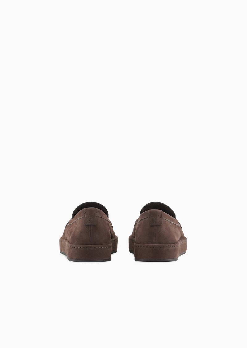 GIORGIO ARMANI Nubuck slip-ons outlook