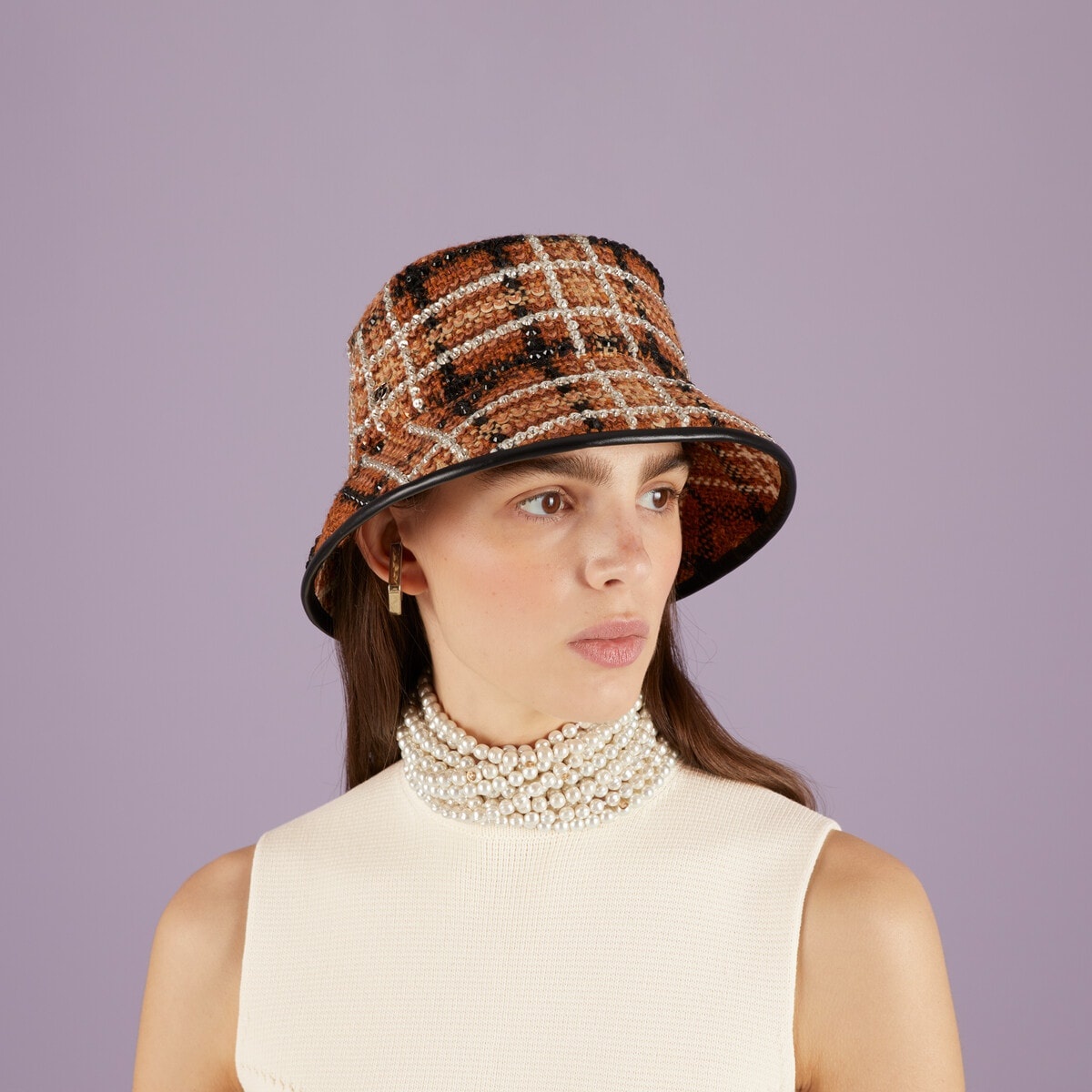 Tartan tweed bucket hat - 3