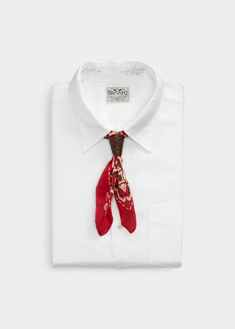 RRL by Ralph Lauren Hand-Tooled Leather Bandanna Slider outlook