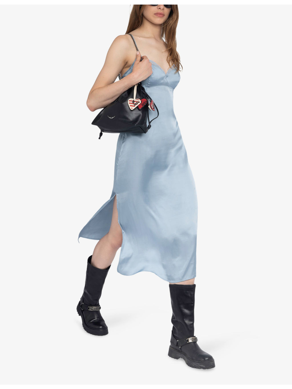 Rialta Lace-Embroidered Cut-Out Satin Midi Dress - 4
