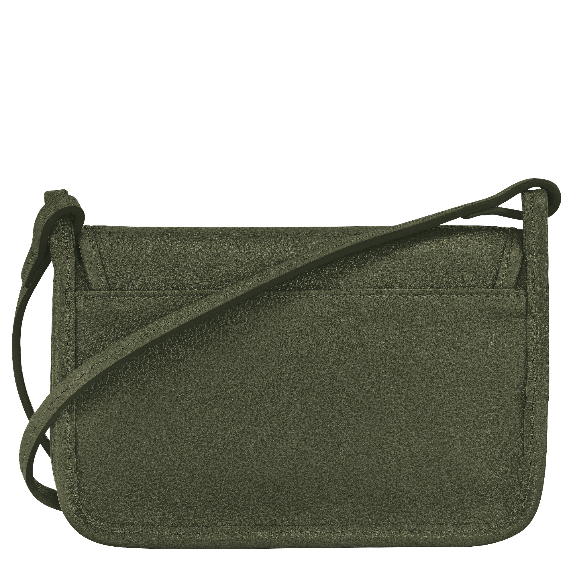 Le Foulonné Wallet on chain Khaki - Leather - 3
