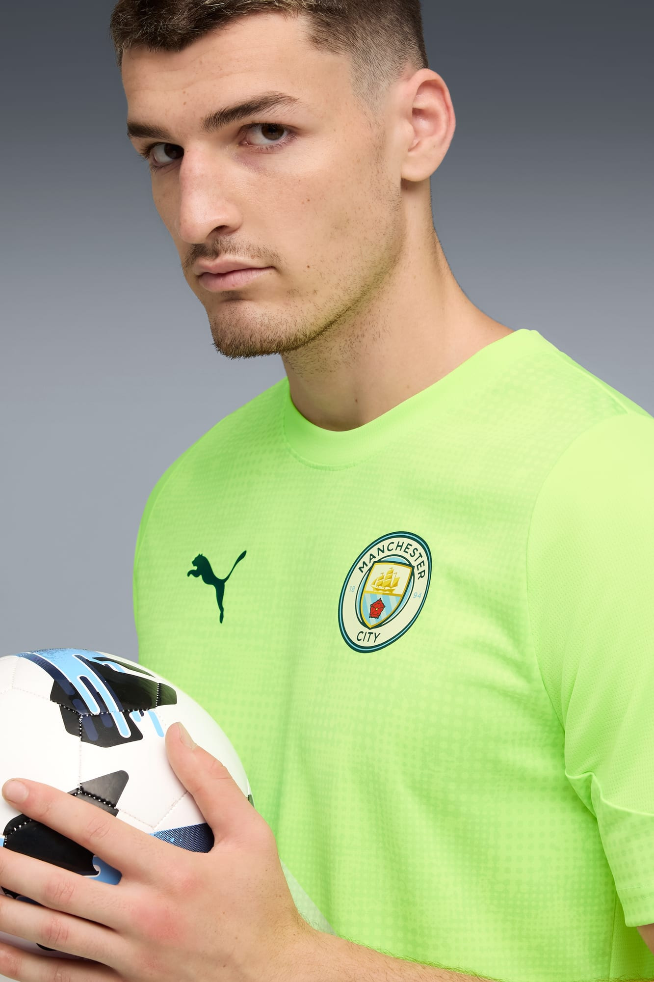 Manchester City Men's Soccer Jersey - 4