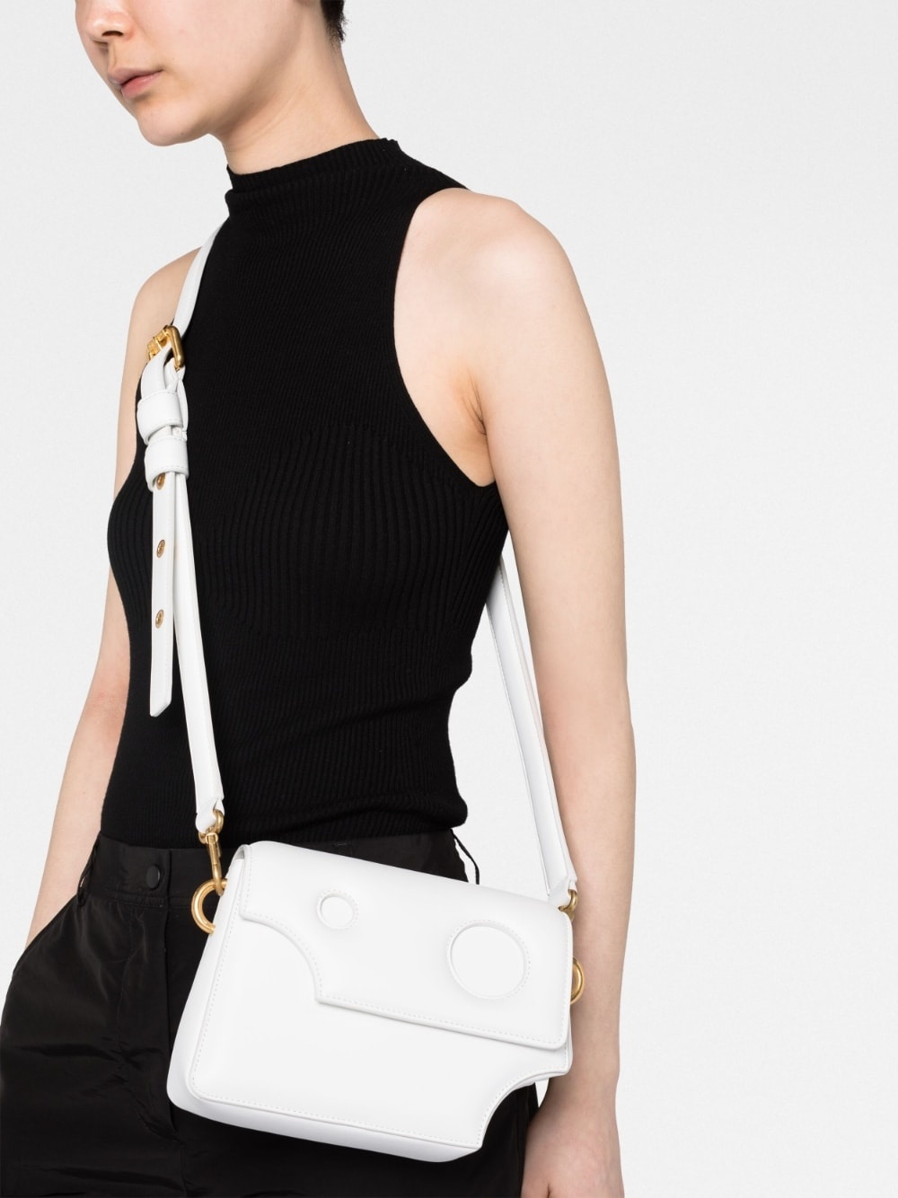 Burrow leather shoulder bag - 3
