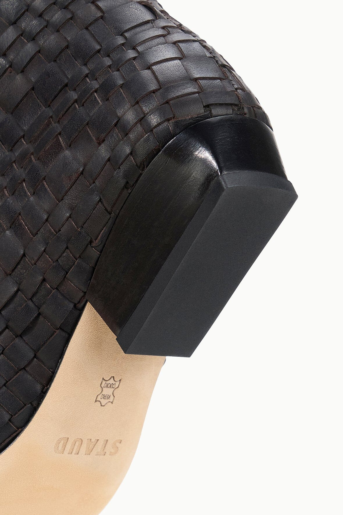 STAUD WALLY FLAT BOOT ESPRESSO WOVEN - 9