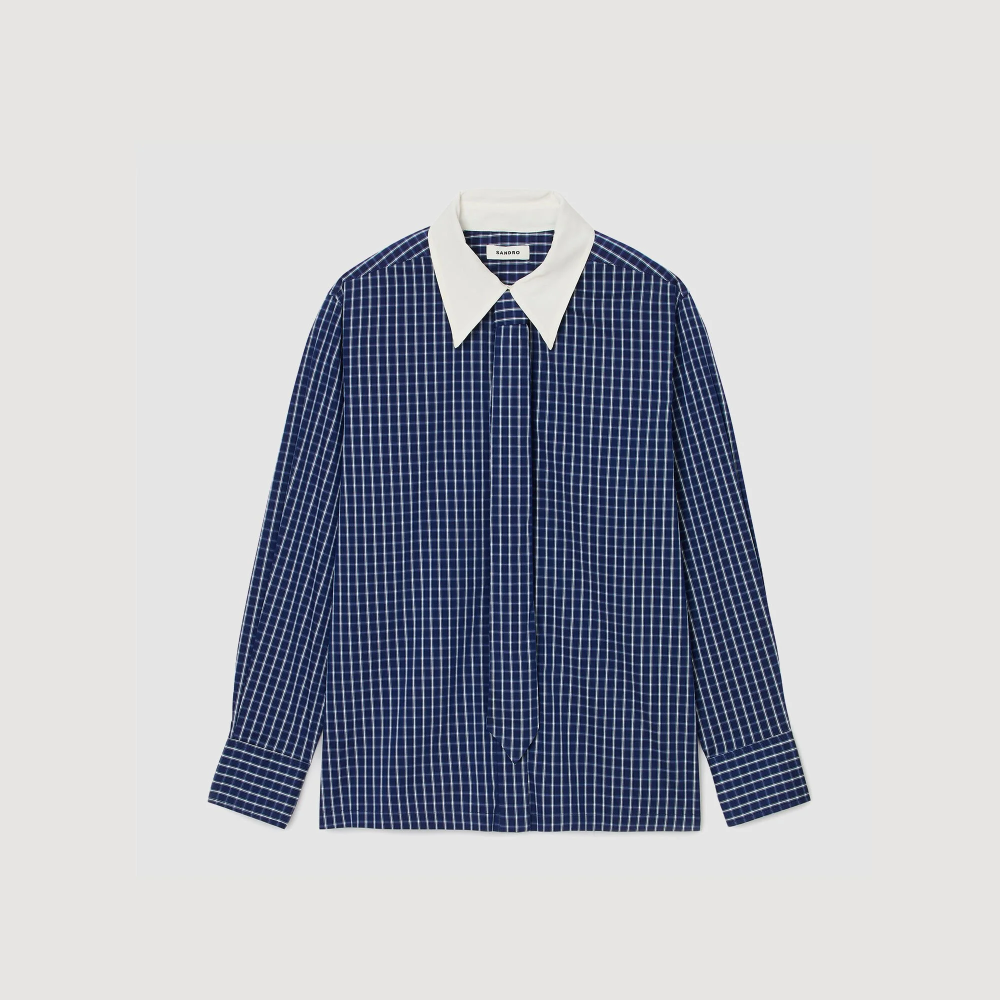 CHECK SHIRT WITH TIE - 1