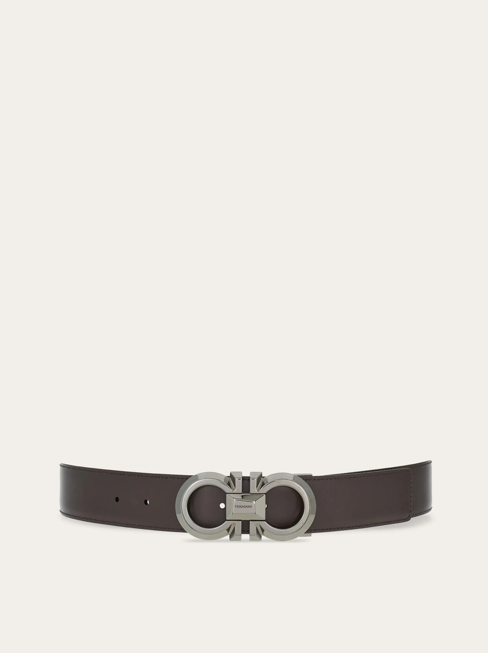 Reversible and adjustable Gancini belt - 1