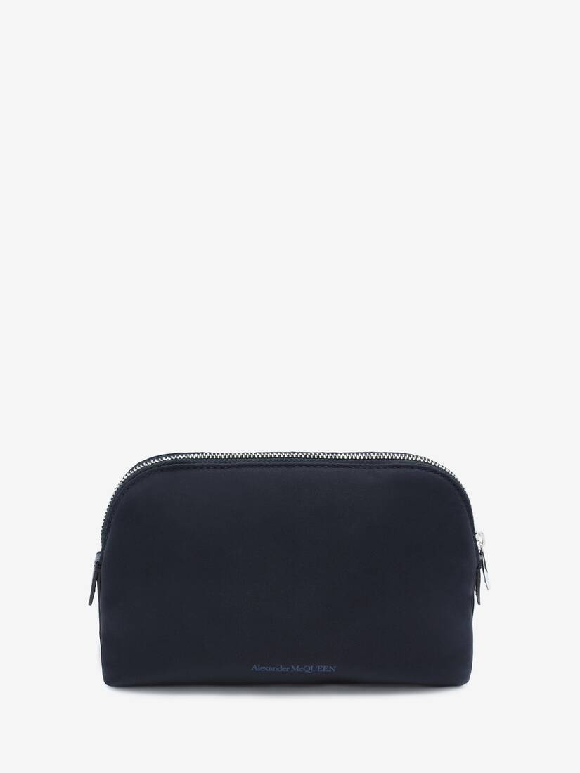 Mcqueen Graffiti Medium Zip Pouch in Navy - 3