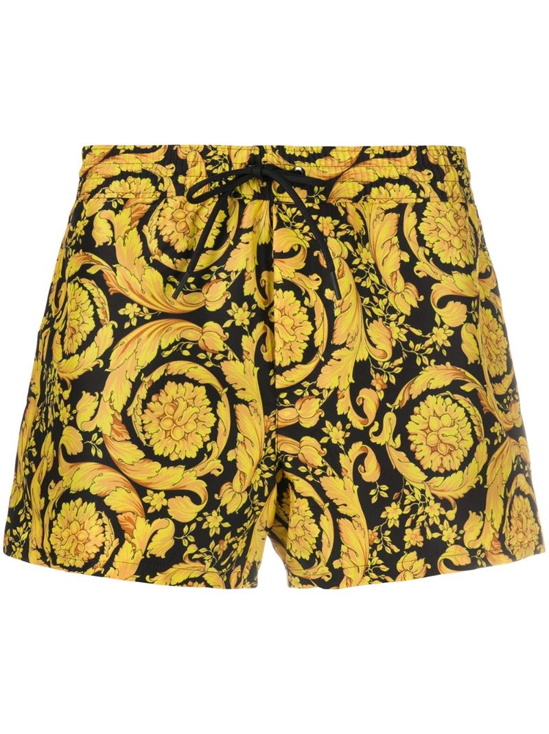 Barocco-print swim shorts - 1