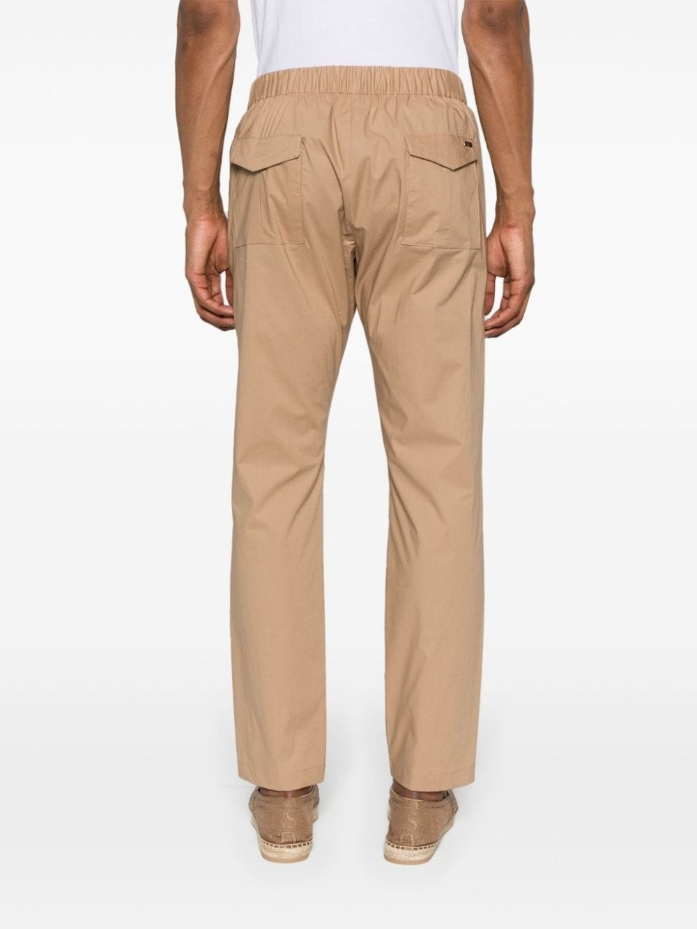 inverted-pleat tapered trousers - 4