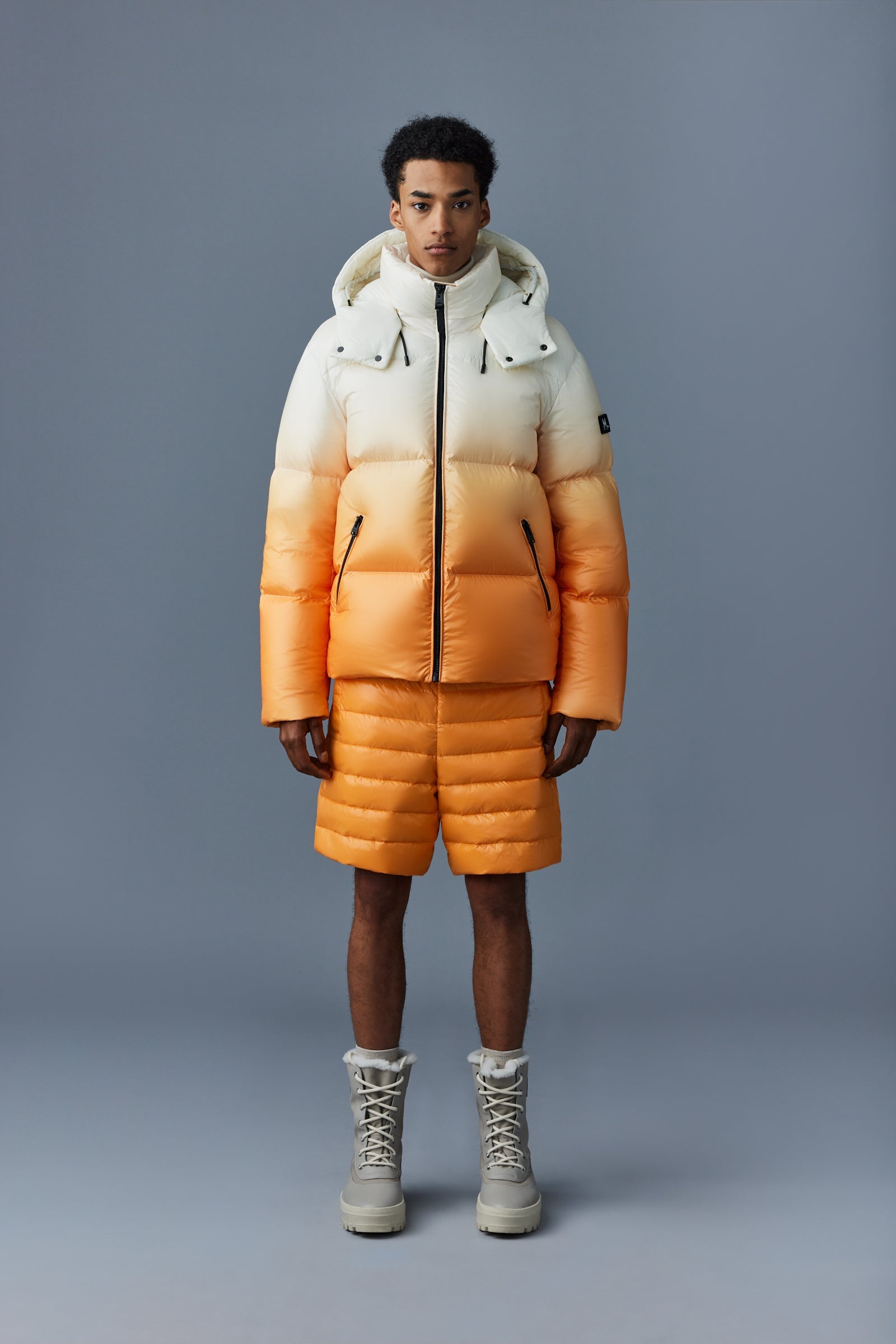 KENT E3-Lite ombré print jacket with hood for men - 2