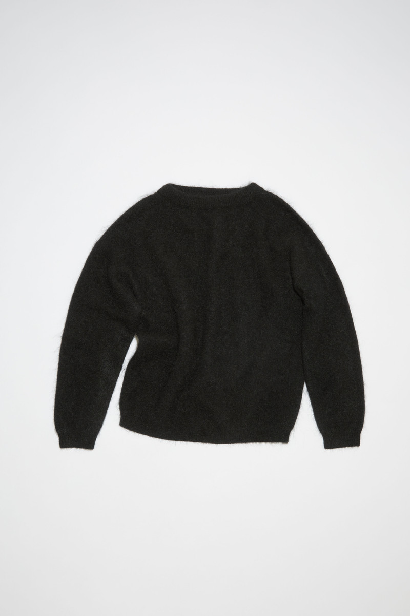 Acne Studios Wool mohair jumper - Black | REVERSIBLE
