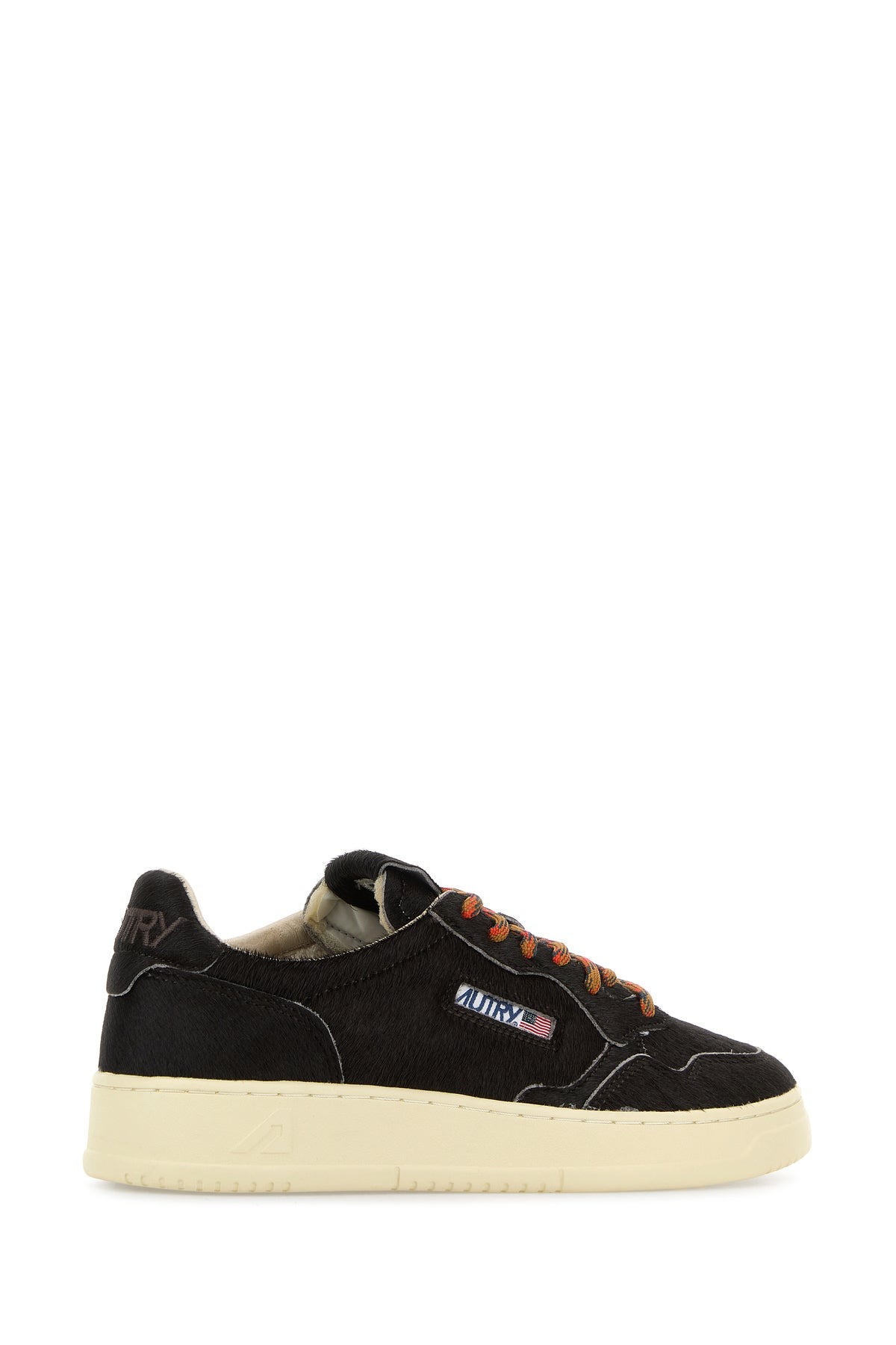 Dark brown calf hair Medalist sneakers - 3