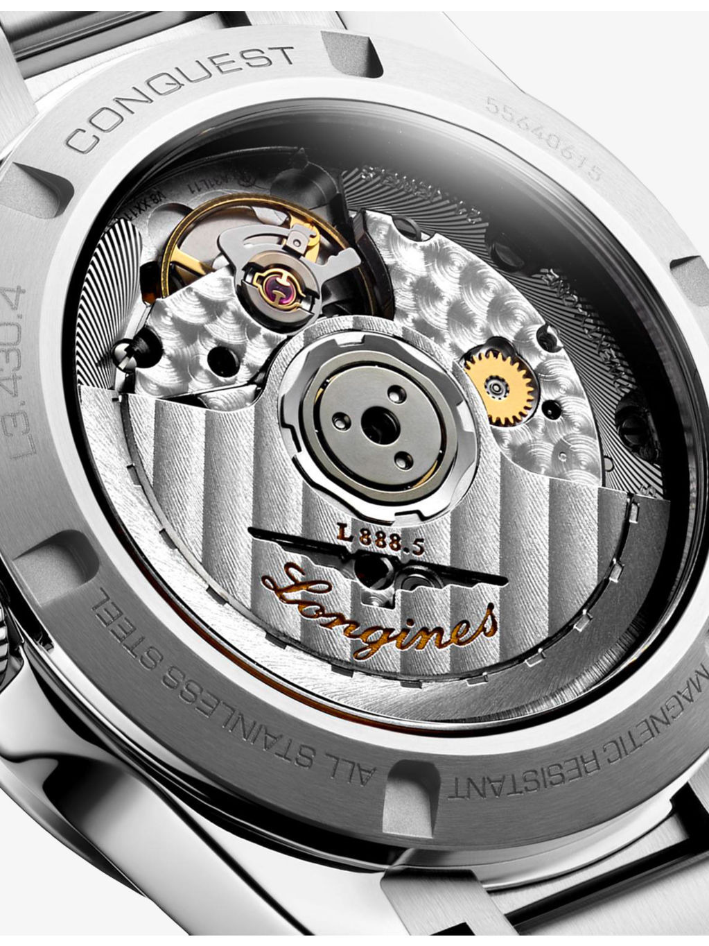L3.430.4.02.6 Conquest 34mm Stainless-Steel Automatic Watch - 5