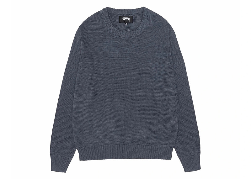 Stüssy Stussy Surfman Icon Cotton Linen Crew Dusty Blue outlook