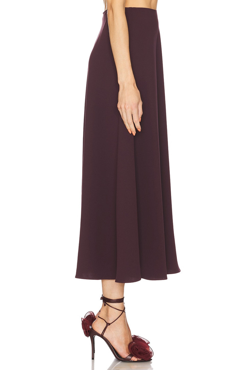 HELSA The Heavy Crepe Midi Skirt outlook