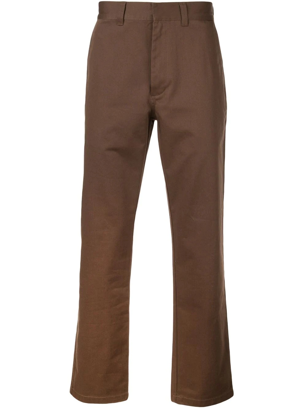 straight leg work trousers - 1