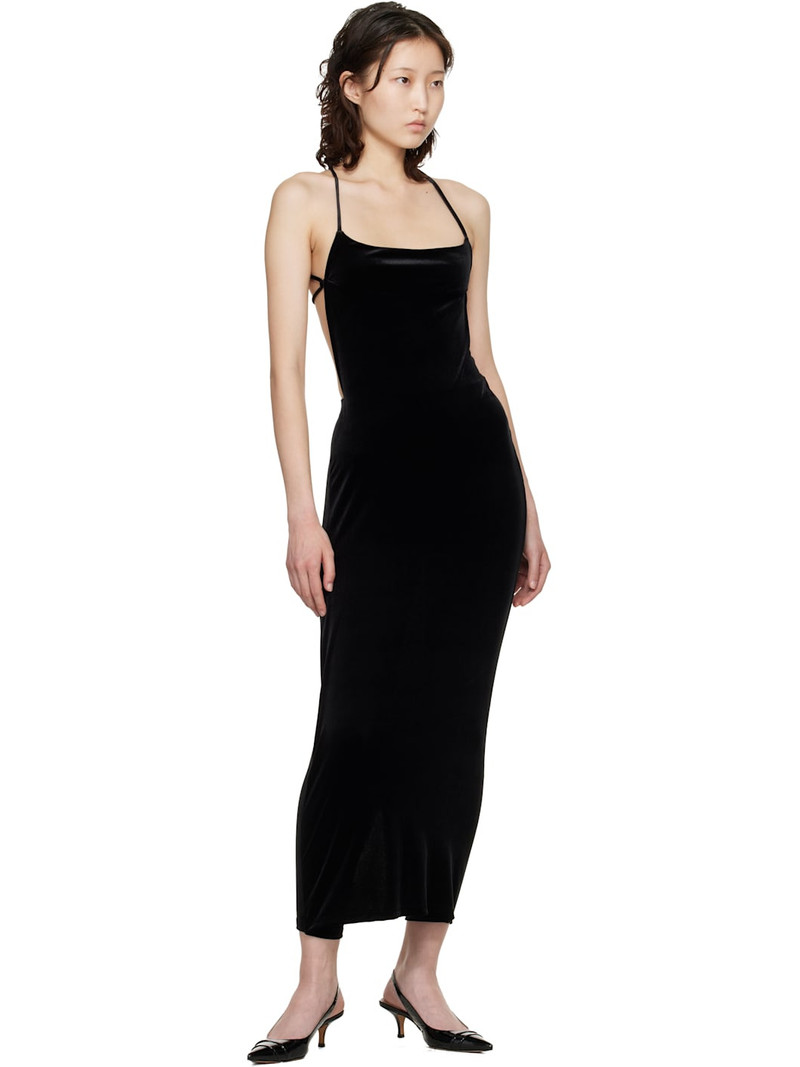 VETEMENTS Black Installed Leggings Maxi Dress outlook