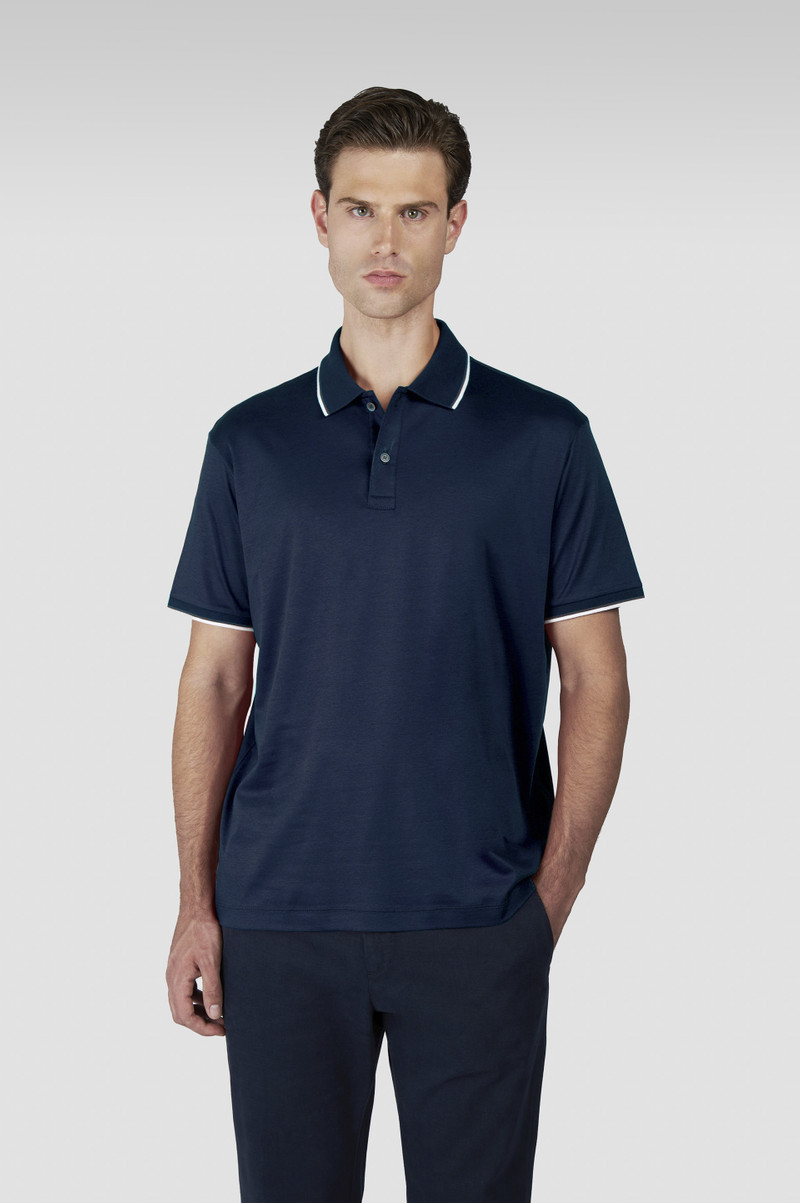 X-SOFT INTERLOCK COTTON POLO SHIRT WITH CONTRAST PROFILES 6