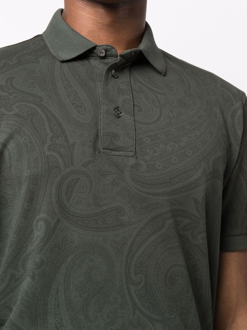 paisley-print polo shirt - 5