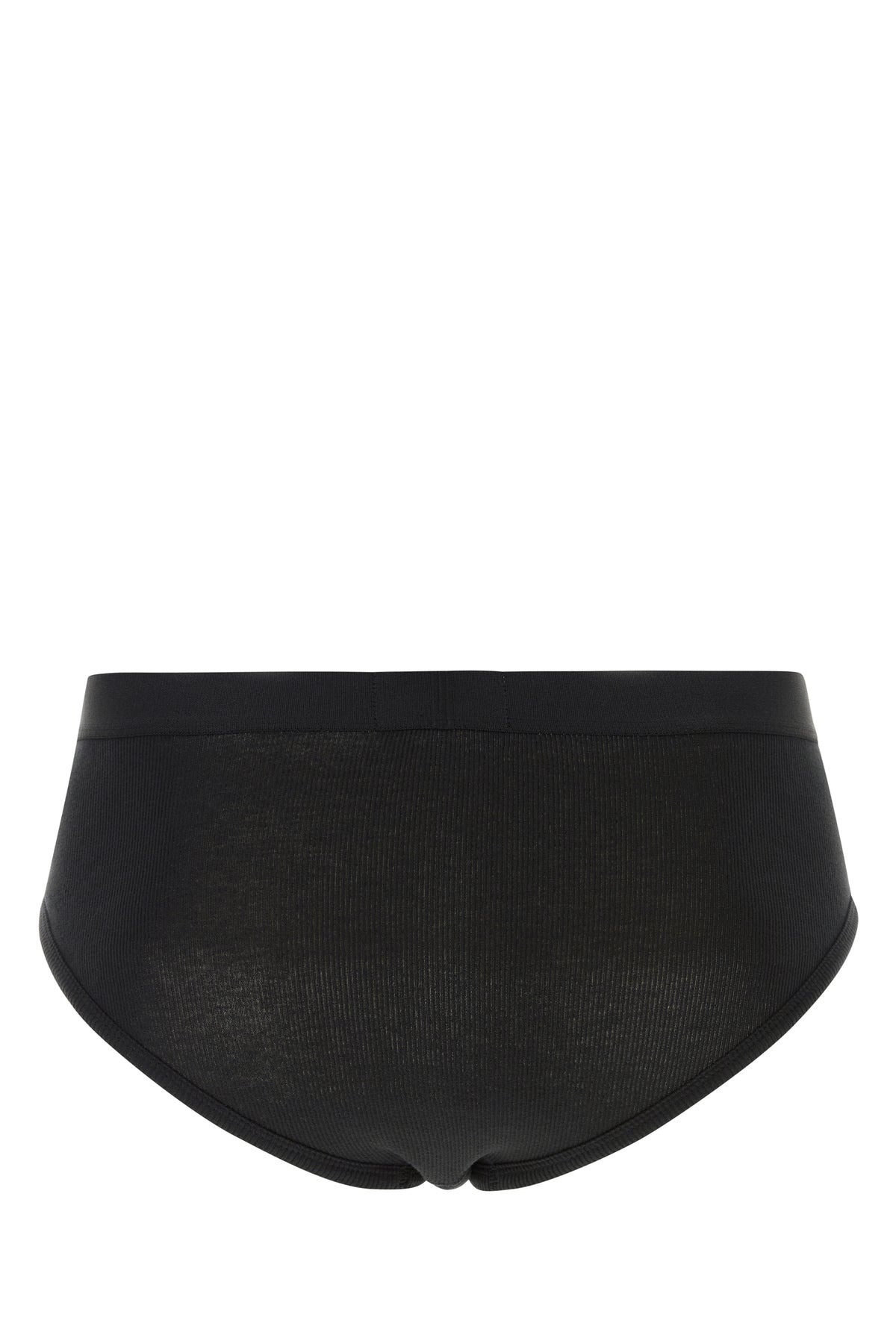 Black stretch cotton brief set - 2