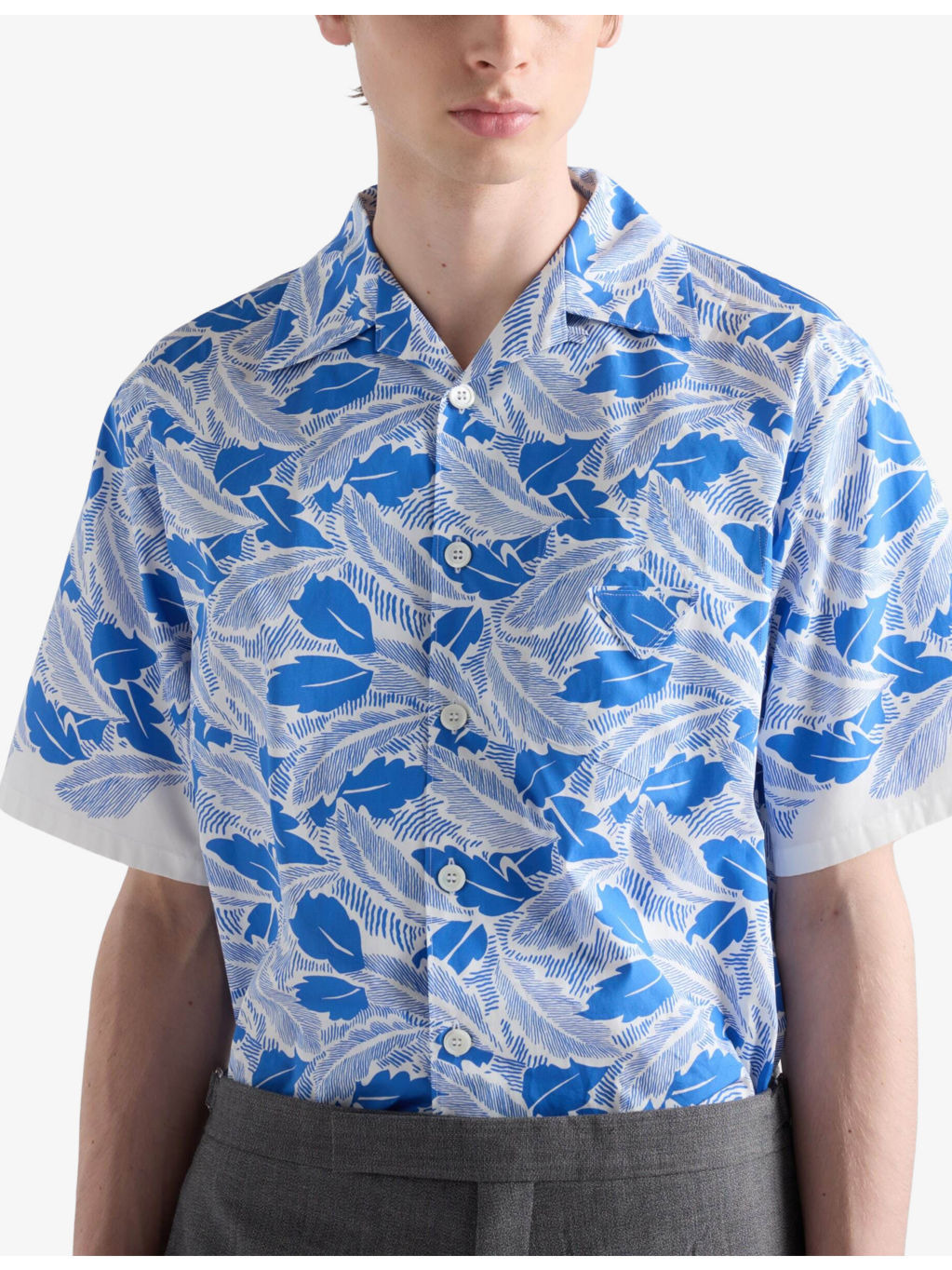 Graphic-Print Short-Sleeve Cotton Shirt - 3