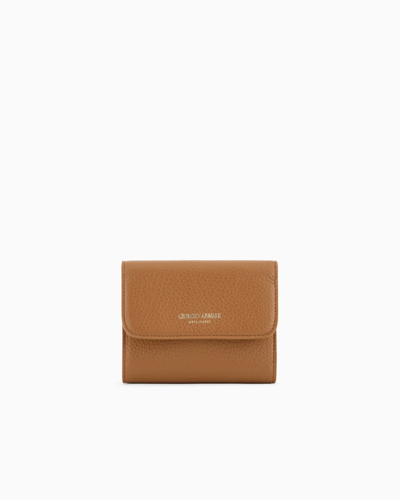 TRIFOLD WALLET IN PEBBLED CALFSKIN - 1