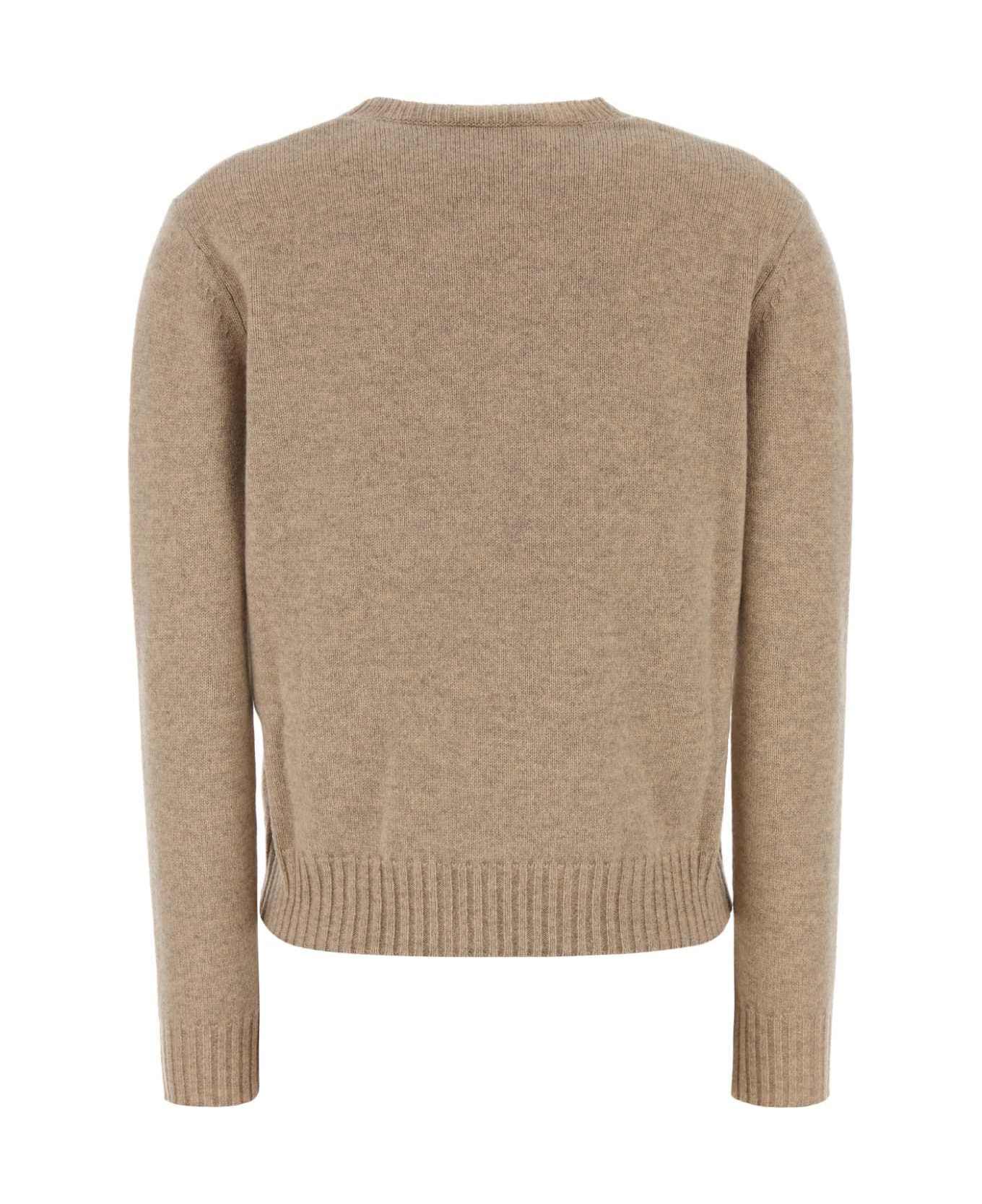 Sand Cashmere Cinema Sweater - 2