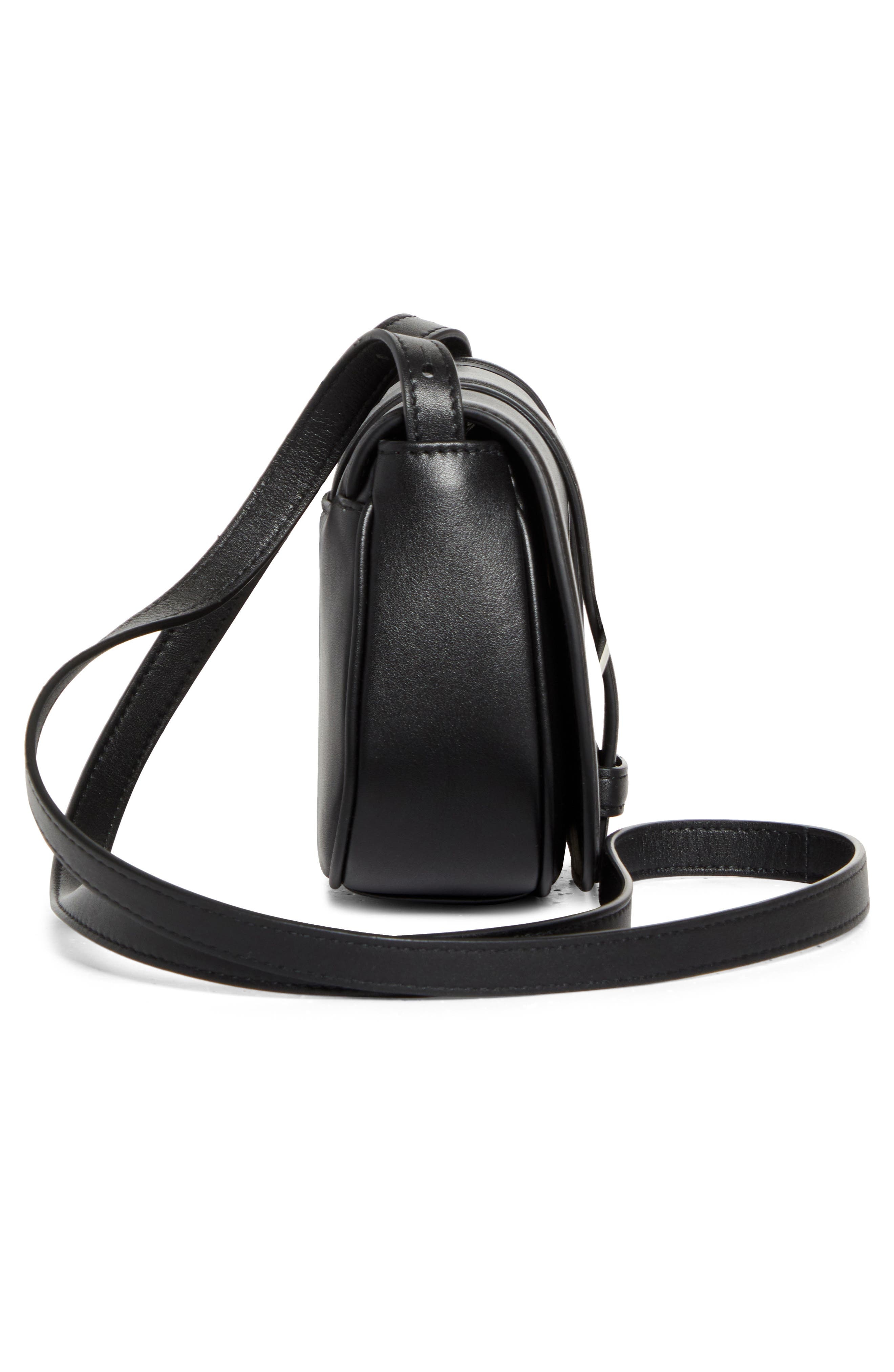 McQueen Mini T-Bar Shoulder Bag in Black/Silver at Nordstrom - 6