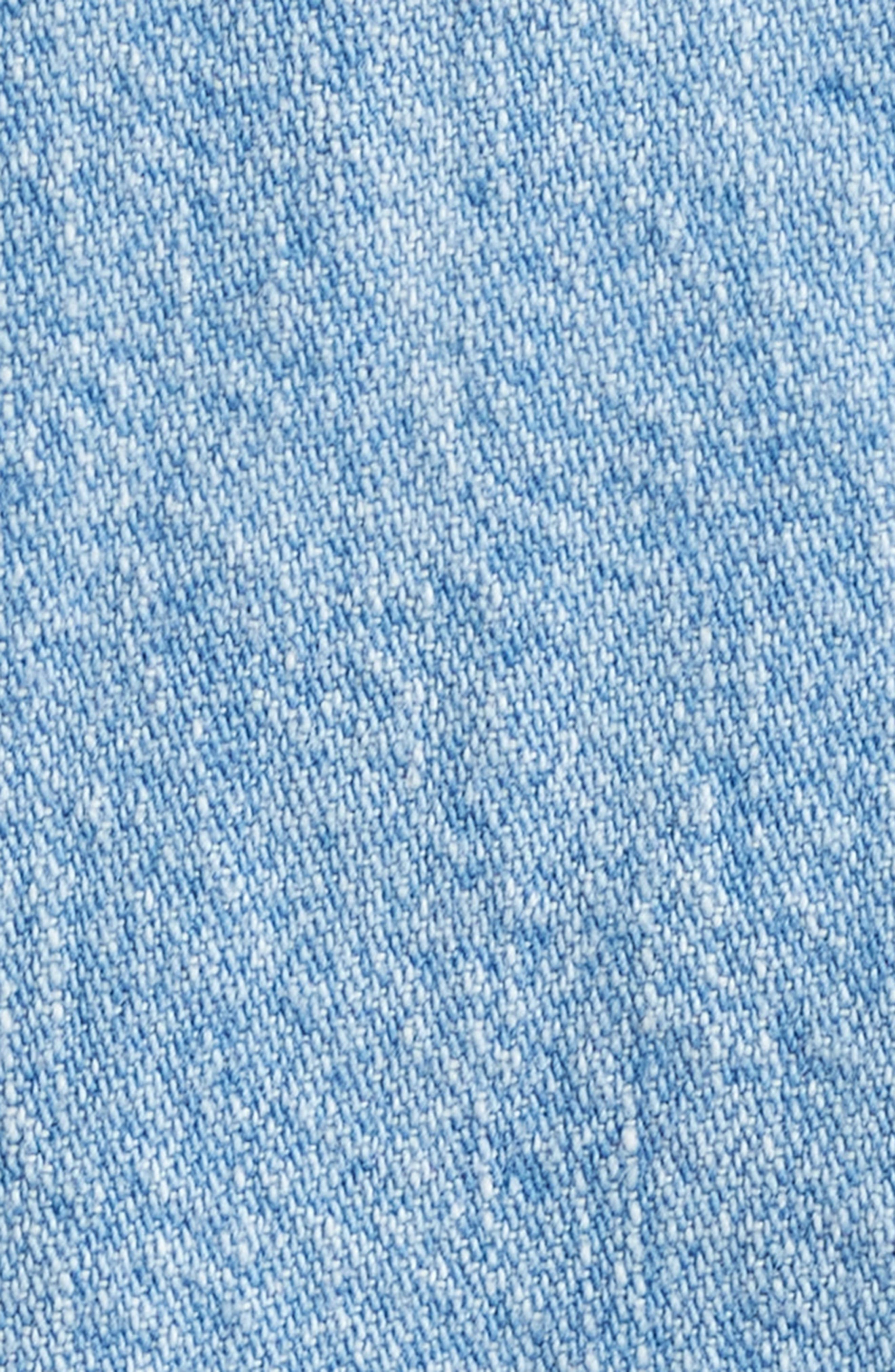 FRAME The Lantern Chambray Button-Up Shirt in Aphrodite at Nordstrom - 6