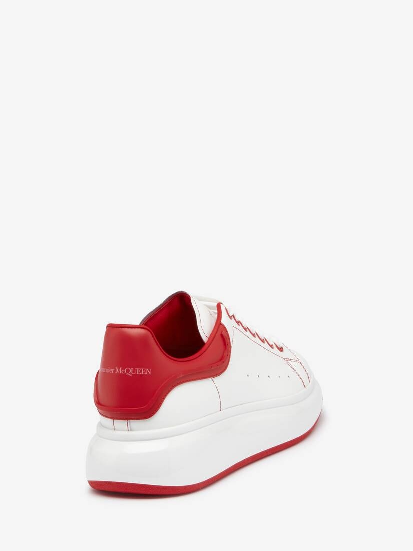 Men's Oversized Sneaker in White/lust Red - 3
