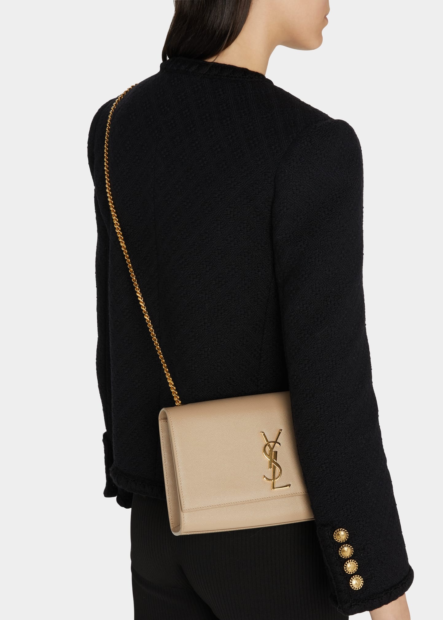 Monogram YSL Medium Chain Shoulder Bag - 2