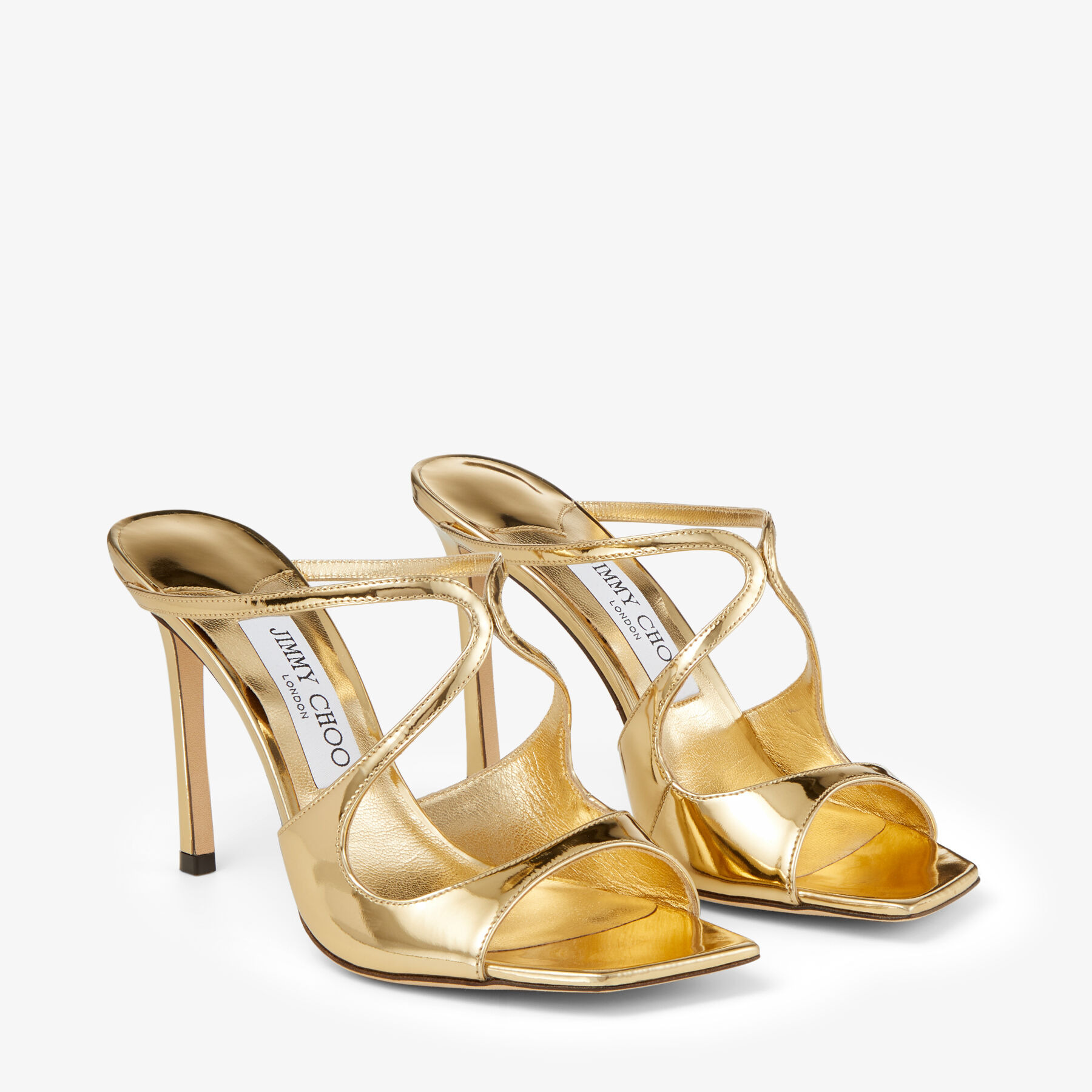 Anise 95
Gold Liquid Metal Leather Mules - 2