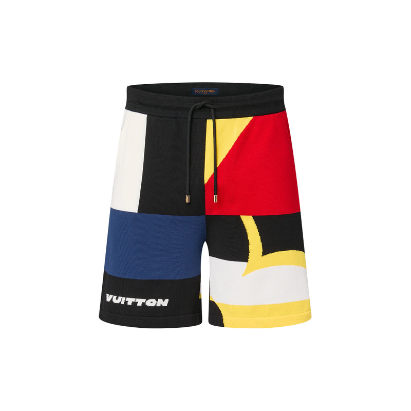 Jacquard Cotton Knit Shorts 1