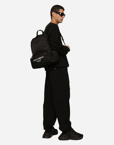 Dolce & Gabbana Nylon backpack with rubberized logo outlook