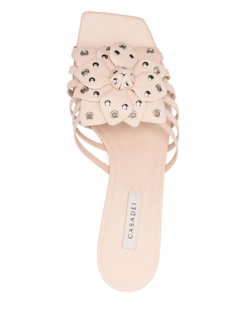 50mm floral-appliqué sandals 4