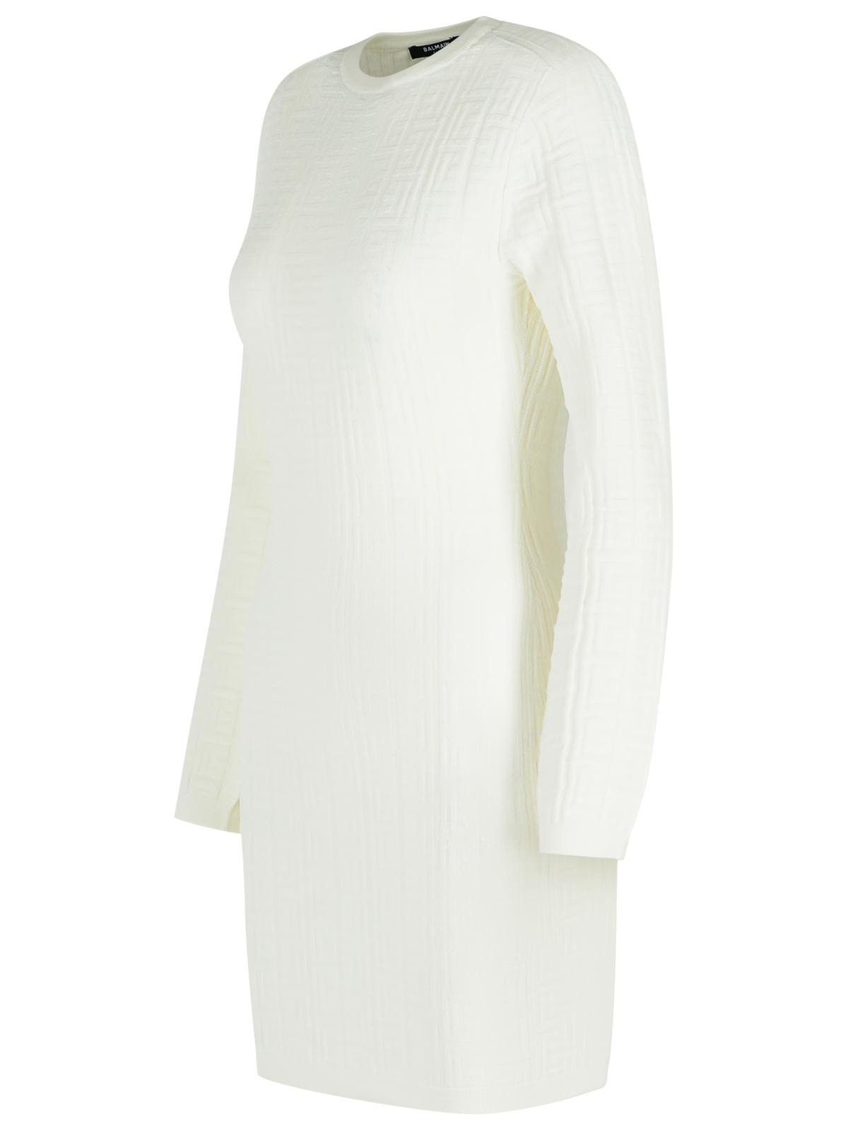 Balmain White Viscose Blend Dress Women - 2