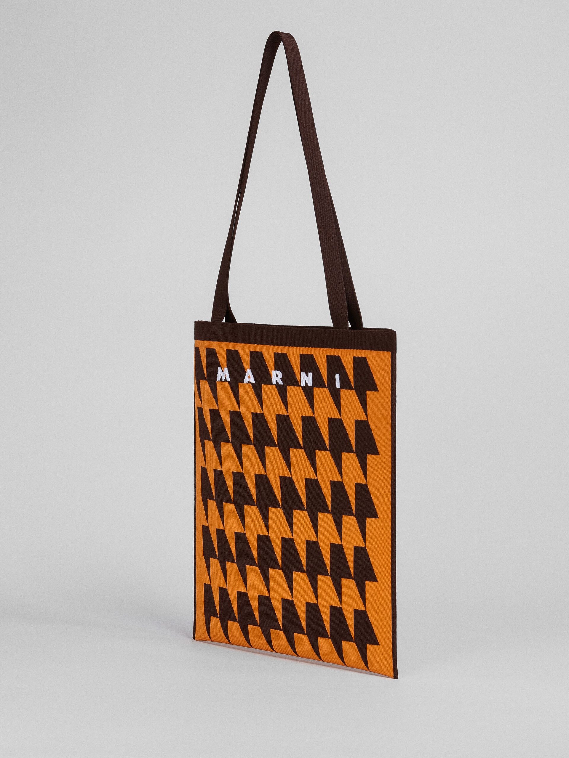 HOUNDSTOOTH JACQUARD MESSENGER BAG - 3