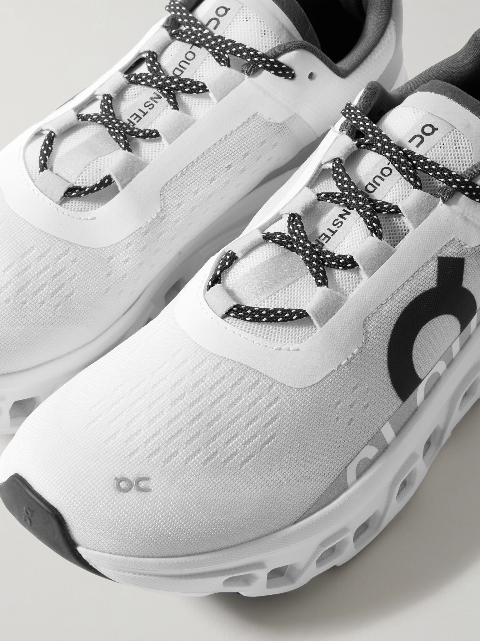 Cloudmonster Rubber-Trimmed Mesh Running Sneakers White - 5