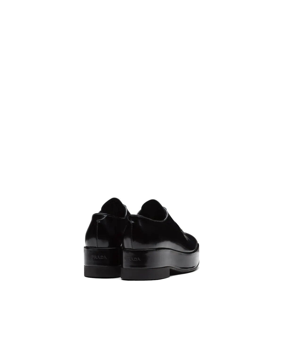 Brushed leather laced derby shoes - 3