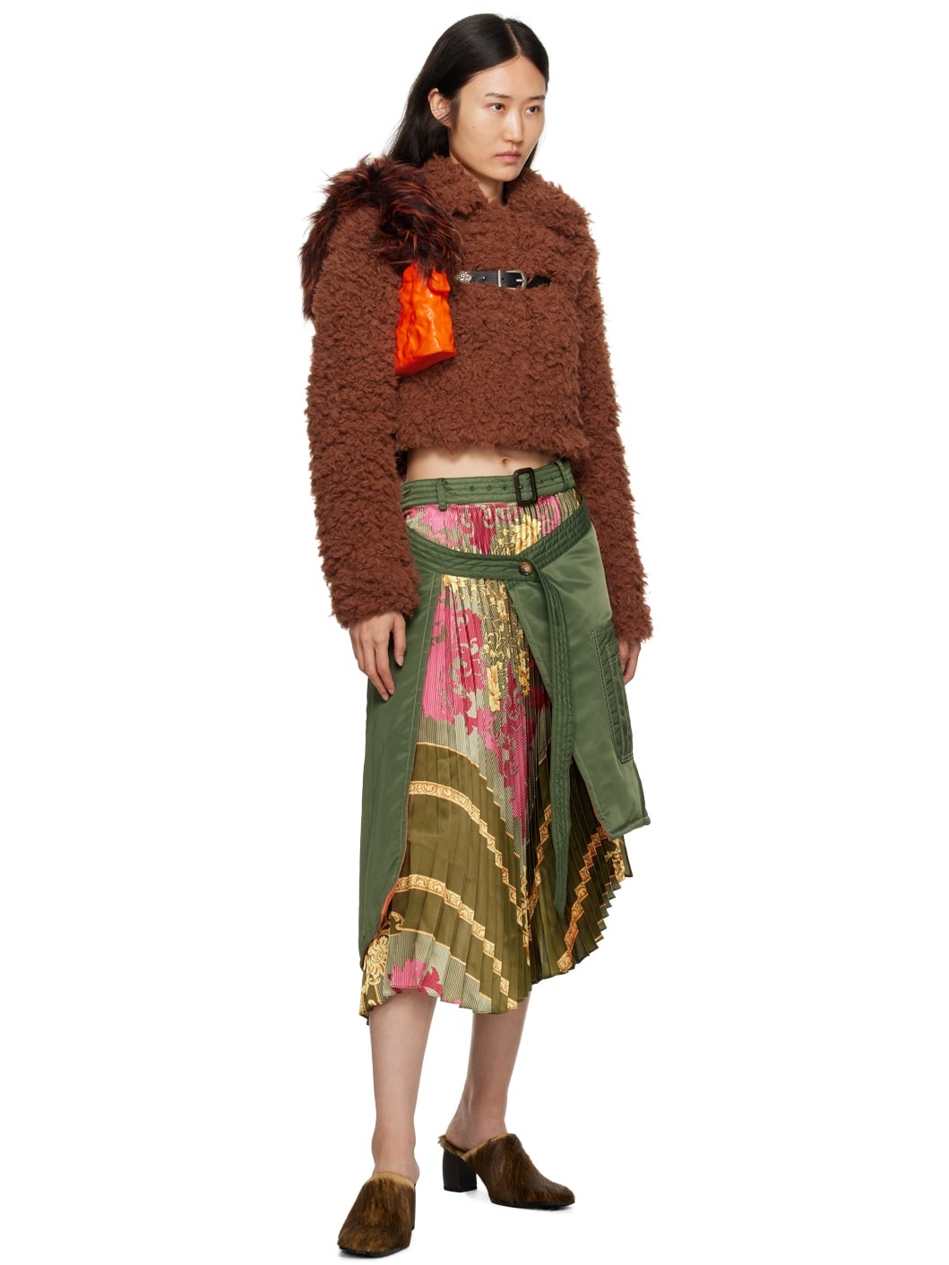 Brown Goldie Faux-Fur Cardigan - 4