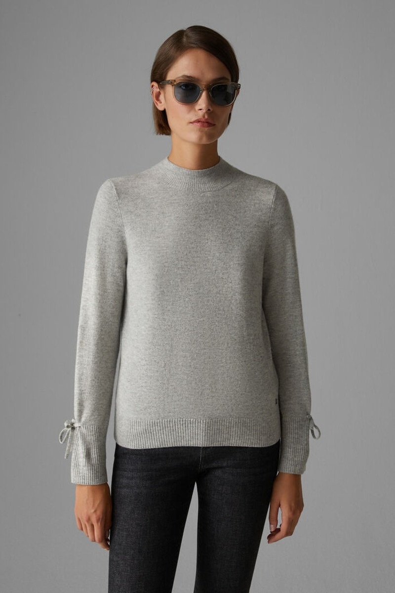 Lejla Knitted pullover in Light gray melange 2