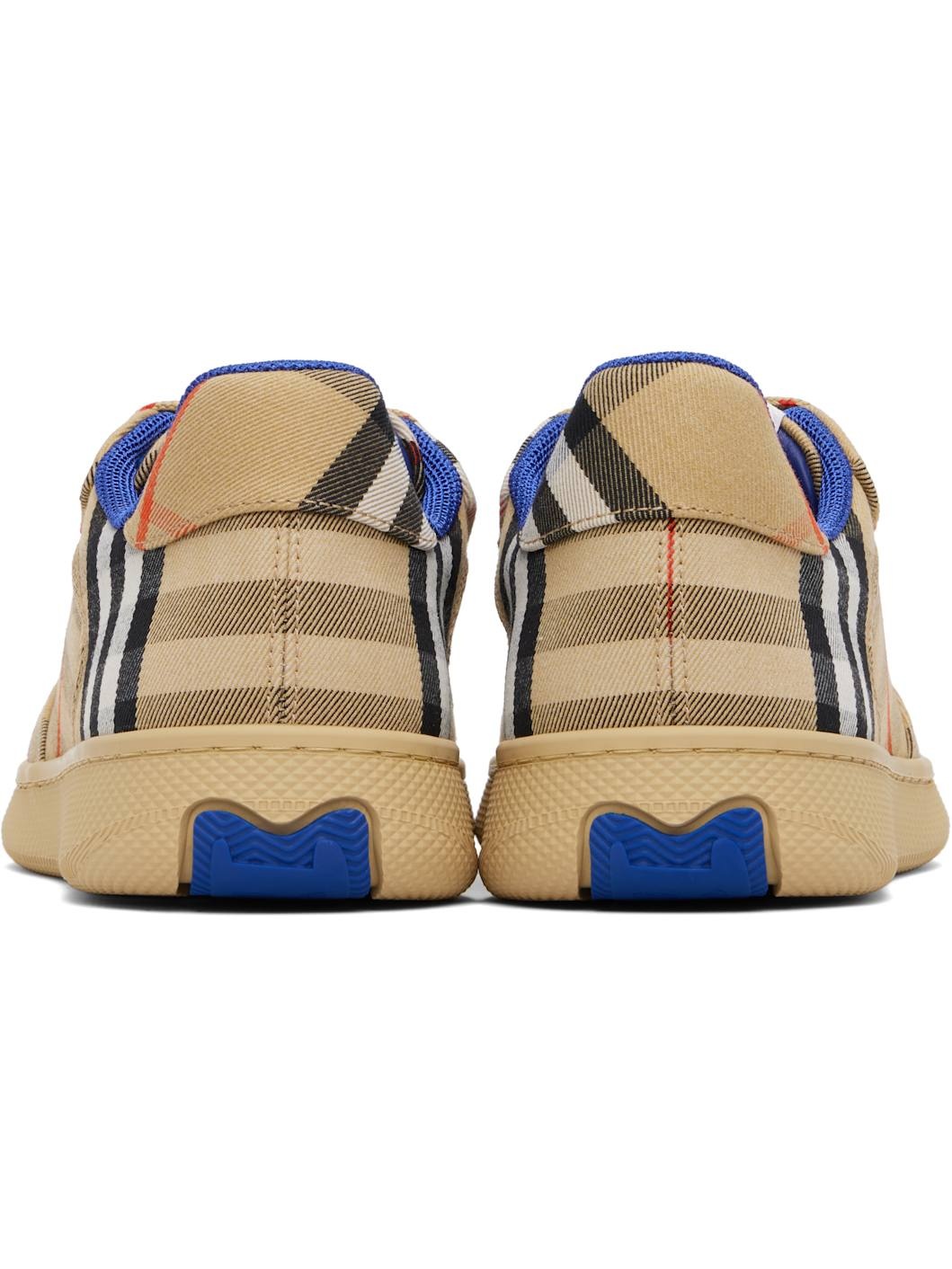 Tan Check Terrace Sneakers - 2